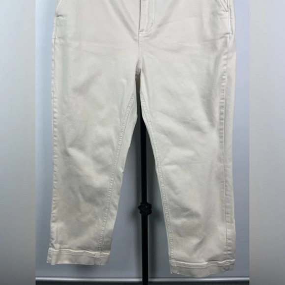 Everlane Cream Khaki Cropped Slim Short Chino Pants - Picture 4 of 8